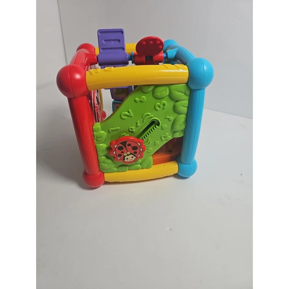 VTech Busy Learners Activity Cube Baby Toddler Educational Sensory WORKS GREAT!